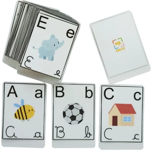 Alfabeto - 4 tipos de letras - Cartinhas - Jogo Educativo, Mk Educa