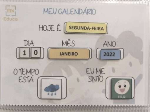 Calendário para Organização e Rotina para Crianças