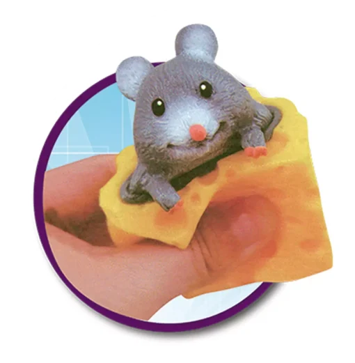 Brinquedo Sensorial Ratinho no Queijo para Apertar